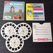 Vintage View-Master 3-Reel Set Holland Nations Series Complete Euc A299