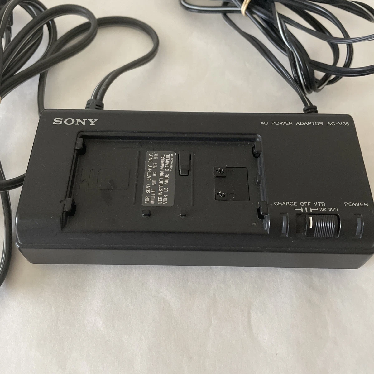 Sony ACV35A AC Power Adapter & Battery Charger For Camcorder & Video 8