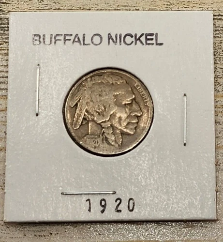 1920 Indian Head Buffalo Nickel 5c Coin