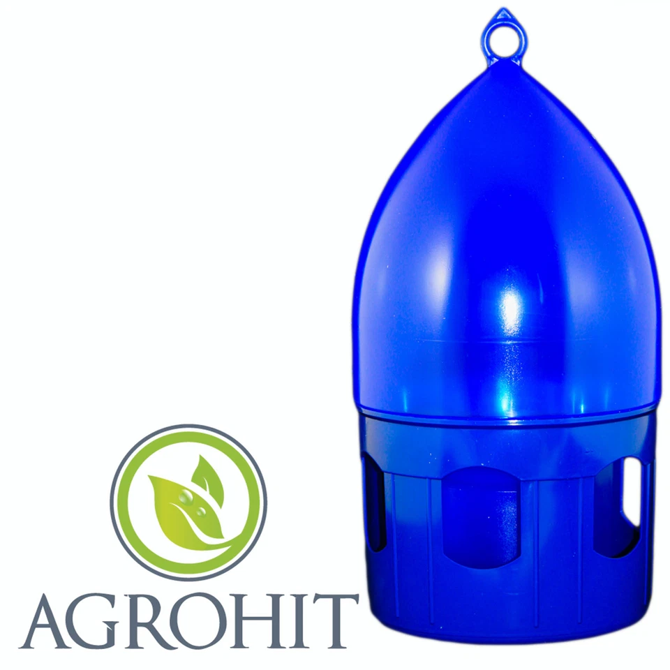 Taubentränke 5l mit Tragring PVC Brieftauben-Tränke, Blau,Geflügeltränke 5 l - Bild 3 von 4