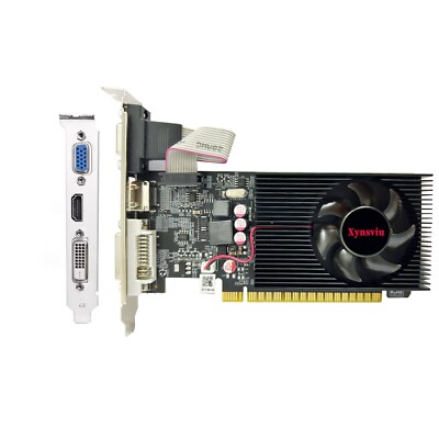 Xynsviu Gaming Nvidia Geforce GT 730 4GB Low profile Graphics card VGA,HDMI&DVI
