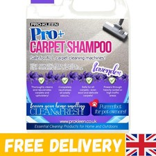 Biodegradable Pro+ Carpet Shampoo 5L – Concentrated Lavender Cleaner for All Use 6.40 per litre