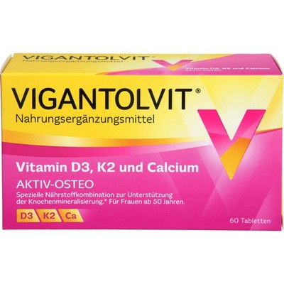 VIGANTOLVIT Vitamin D3, K2 und Calcium Tabletten, 60 St. Tabletten 14371728