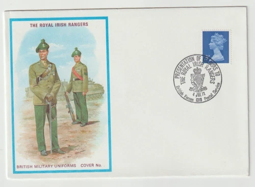 4/7/1972 UK GB Cover - British Military Uniforms No.23 - The Royal Irish Rangers