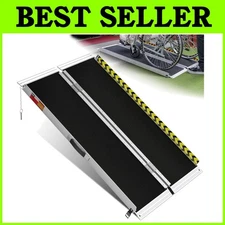 4FT Non-Slip Aluminum Wheelchair Ramp