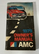 1979 Amc Amx Spirit Concord Pacer Owners Manual Original Literature