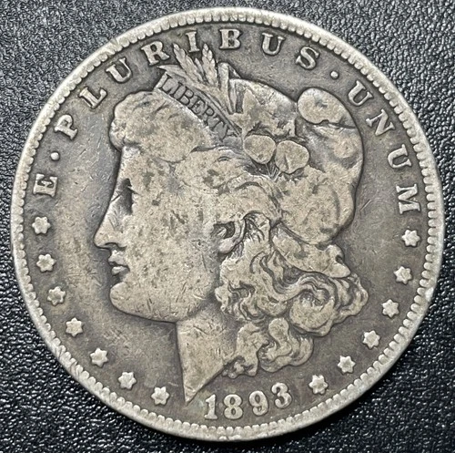 1893-O Morgan Silver Dollar $1 VG Very Good Key Date