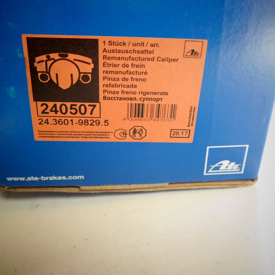 Volvo S60 V70 etrier frein ATE 240507 24360198295 36000724 8601556 sans consigne - Photo 4/4