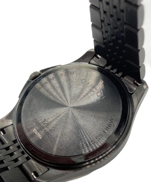 Gucci G Timeless Men’s Watch Black Stainless Steel Used Authentic 126.2 thumbnail 3