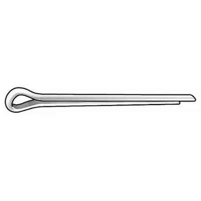Cotter Pin, Ext Png, 7/64''Dx1-1/2'' L, Pk100,  U39350.010.0150