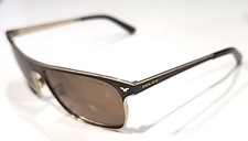 Police History Vintage Brown Polarized Unisex Sunglasses Italy Stripped Screw