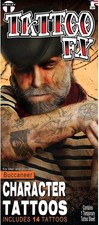 Pirate Buccaneer - Temporary Tattoo Kit