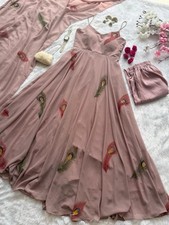 GOWN SALWAR KAMEEZ PAKISTANI INDIAN WEDDING PARTY WEAR DRESS BOLLYWOOD SUIT NEW