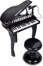 | Pianoforte a Coda Elettronico 32 Tasti Con Microfono E Sgabello, Effetti Lumin