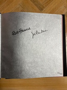 Bill Hanna and Joe Barbera limited autographed book 330/500