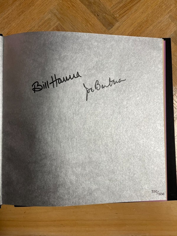 Bill Hanna and Joe Barbera limited autographed book 330/500