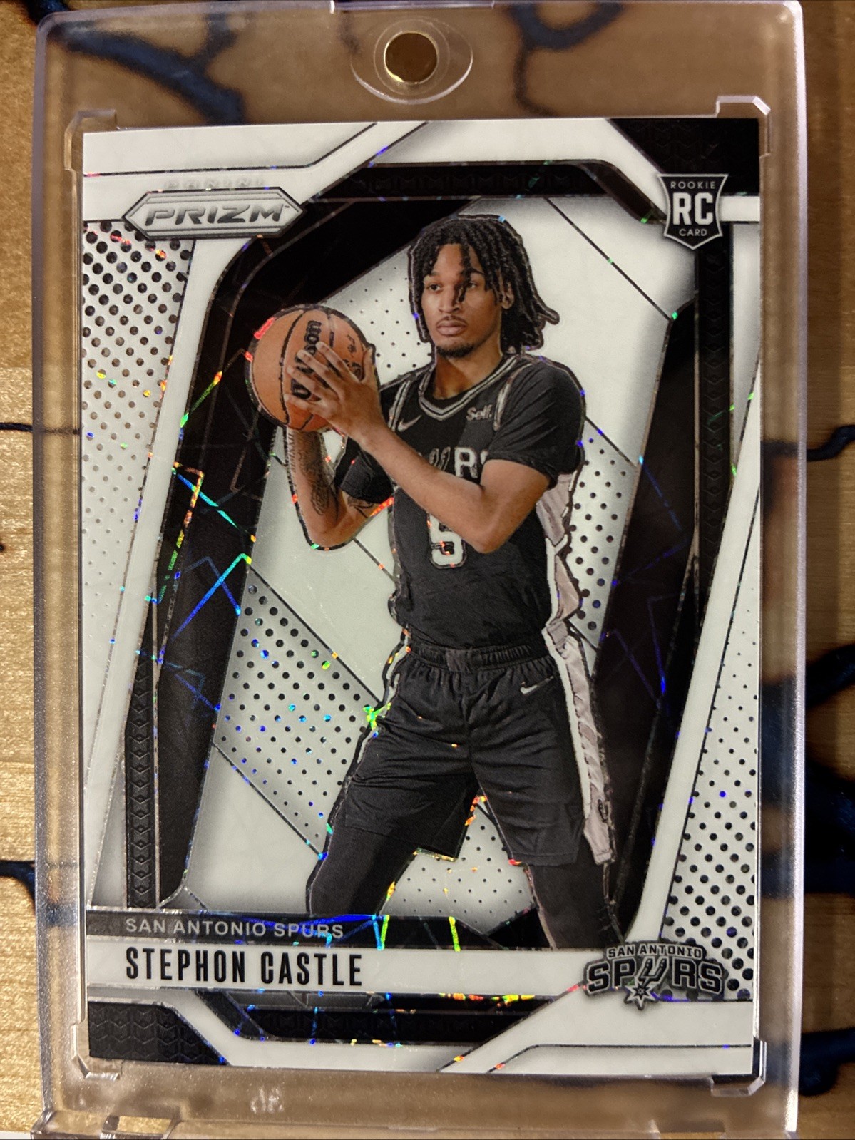 2024-25 Panini Prizm - Stephon Castle #234 White Lazer Prizm /275 (RC)