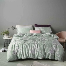 Eikei Windflower Bedding Bloomfield Floral Duvet Cover 3pc Set Cotton Botanic...