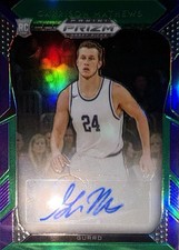 2019-20 Garrison Mathews RC AUTO Panini Prizm DP Purple and Green Prizm 123/199