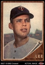 1962 Topps #166 Don Lee Normal Tint Twins COMMON VARIATION 1 - POOR
