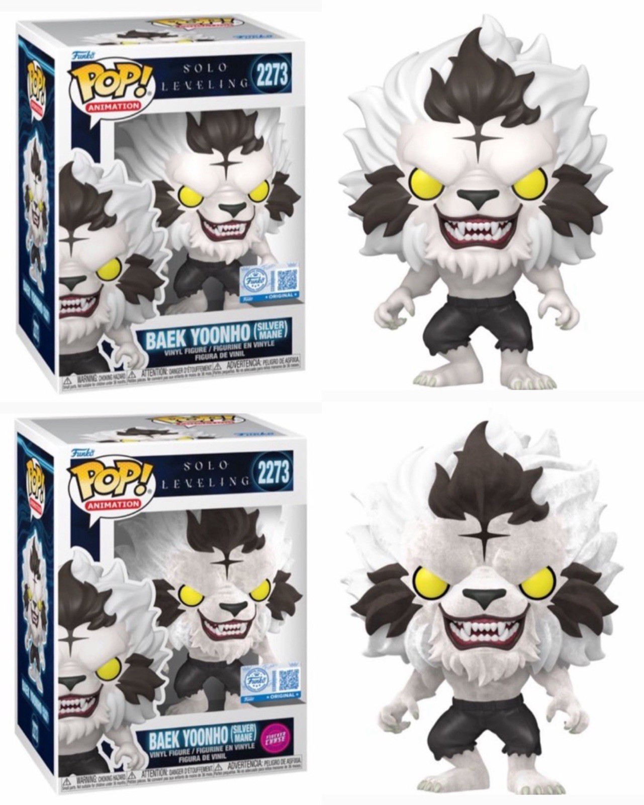 Funko Pop! Solo Leveling Baek Yoonho (Silver Mane) Chance Of Chase Pre Sale