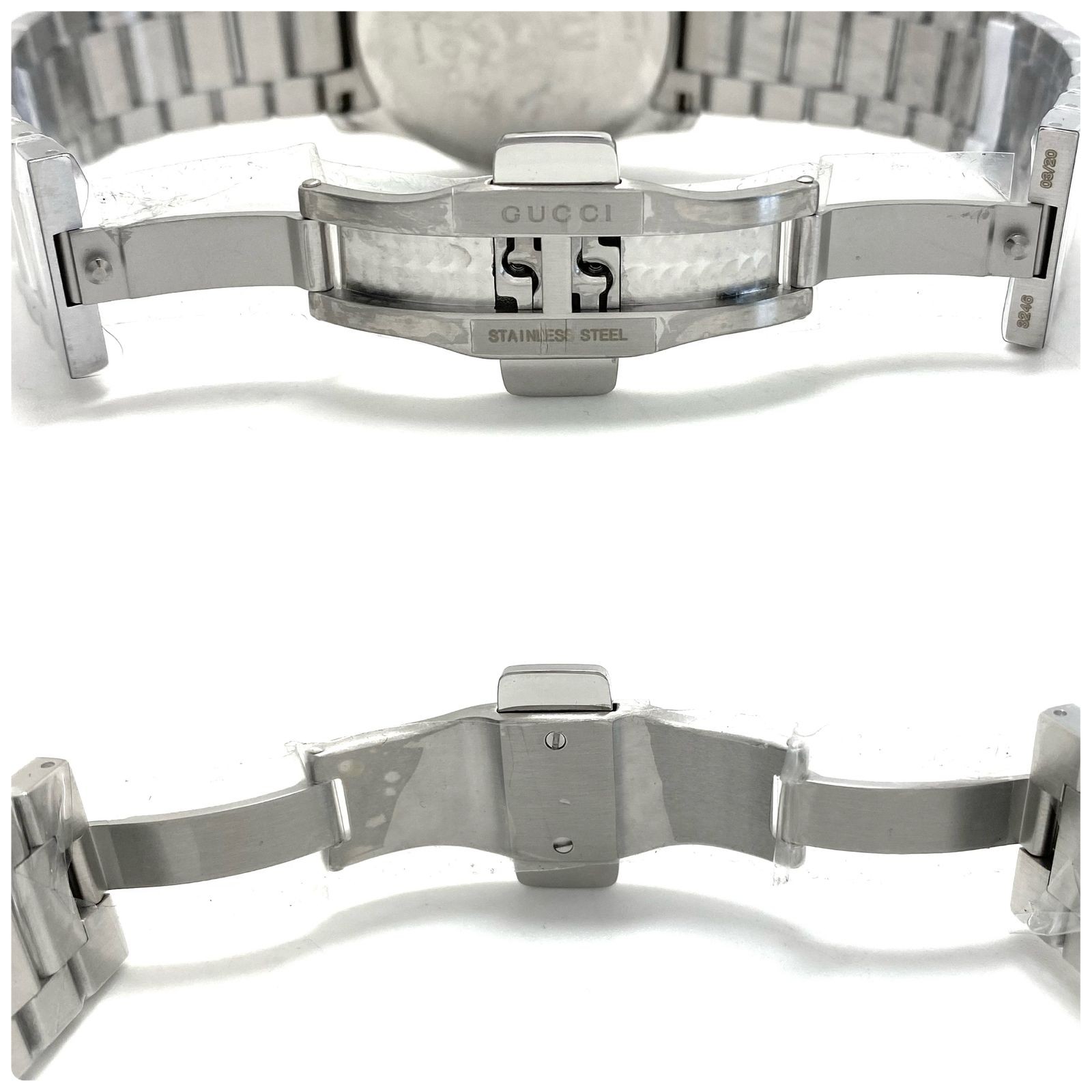 Gucci G-Timeless Snake Motif Quartz Unused Watch Unisex Silver From Japan thumbnail 8