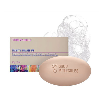 Good Molecules Clarify & Cleanse Face Cleansing Bar 3 oz Vegan Fragrance-Free