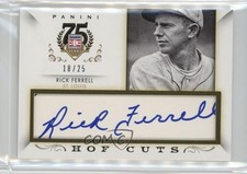 2014 Panini Hall of Fame Cut Signatures 18/25 Rick Ferrell #38 Auto HOF 1rt7