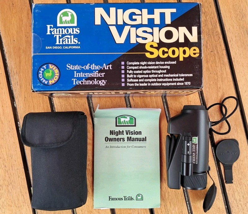 Famous Trails FT 300 "Ariel" Night Vision Scope 2.5x IR Illuminator Case