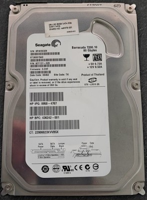 Seagate ST380815AS 80GB, SATA, 3,5'', Festplatte, PCB 100428473 REV C, FW: 3.CHH