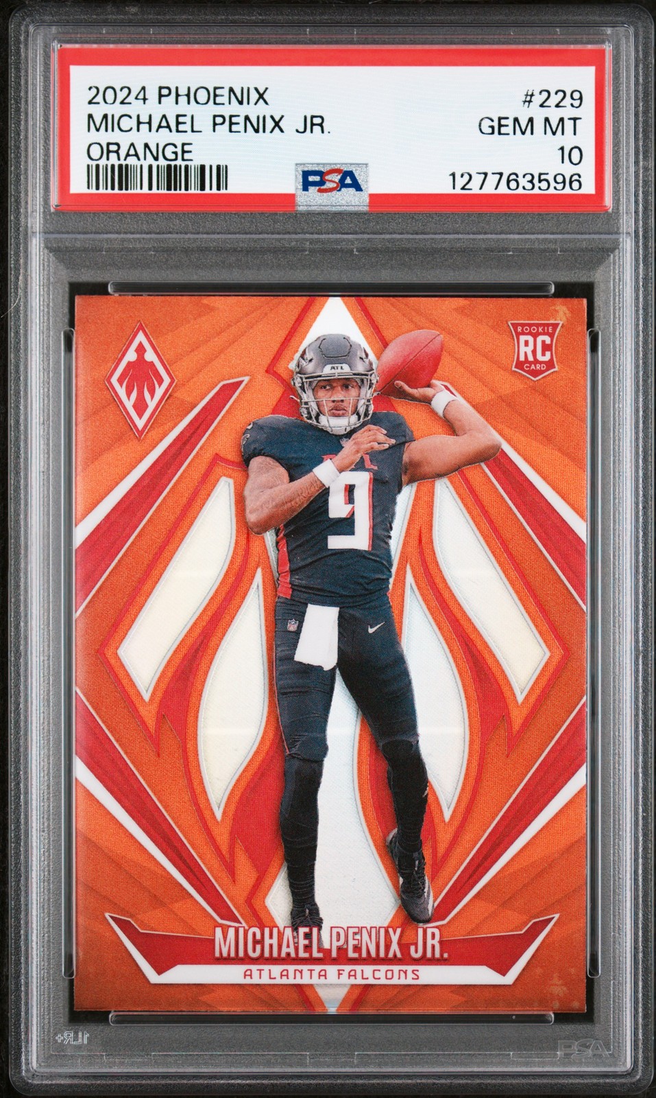 2024 PANINI PHOENIX ORANGE #229 MICHAEL PENIX JR. PSA 10