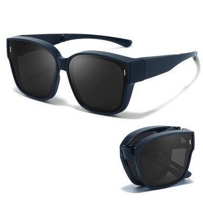 Trysee Foldable Fit Over Sunglasses for Women Men Polarized UV Protection Fol...