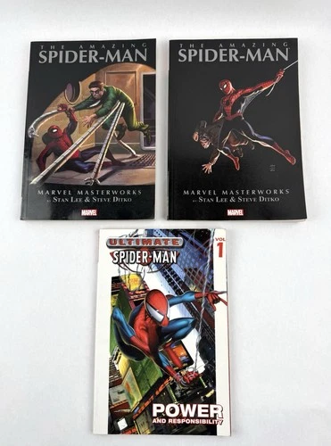 The Amazing Spider-Man (Marvel Masterworks) Vol 1 & 2 +Ultimate Spider-Man Vol 1