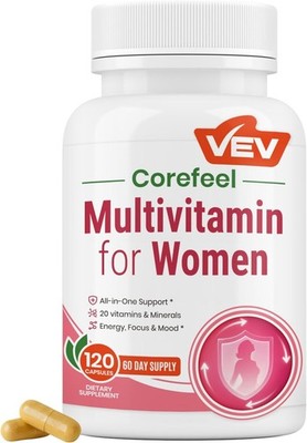 VEV MULTIVITAMIN FOR WOMEN, WOMEN'S MULTIVITAMIN WITH VITAMIN A, C, D, E & B