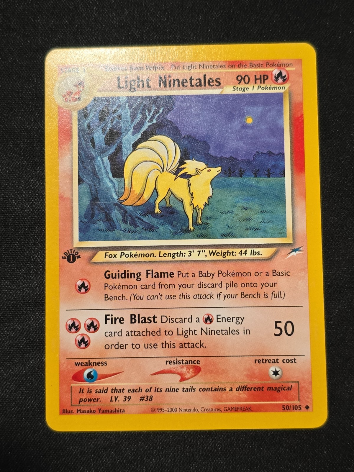 Pokemon Light Ninetales 50/105 1st Edition Neo Destiny Rare LP/NM WOTC