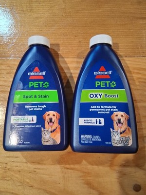 Bissel Pet Oxy Boost And Spot & Stain 8 FL OZ For Portable Carpet Cleaners