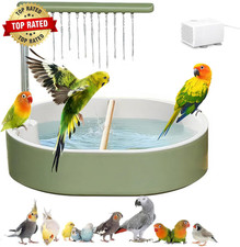 Parrot Bathtub Bird Automatic Bath Shower,Large Bird Shower Fountain Indoor Bath