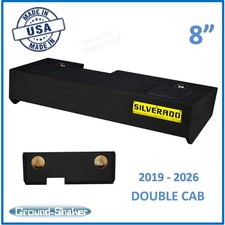 Chevy Silverado 2019-2026 Double Cab 8" Dual Sealed Speaker Subwoofer Enclosure