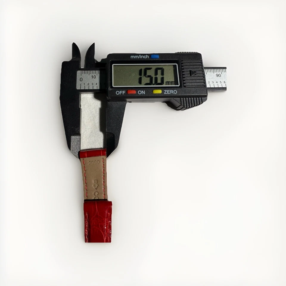 Authentic New Corum 15mm x 12mm Red Alligator Watch Strap Band OEM - Image 3 of 3