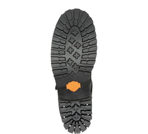 Botas de motocicleta impermeables Harley Davidson para hombre descoloridas Glory Skull negras D96299 - Imagen 2 de 8