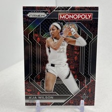 2024 Panini Prizm Monopoly WNBA A'ja Wilson Insert Red/Black Icons #WNBA3