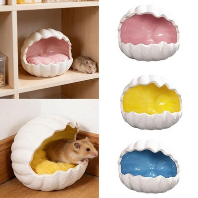 Ceramic Hamster Hideout Cute Hamster House for All Season Squirrels Dwarf