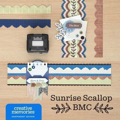 Creative Memories Sunrise Scallop Border Maker Cartridge for the BMC System -New