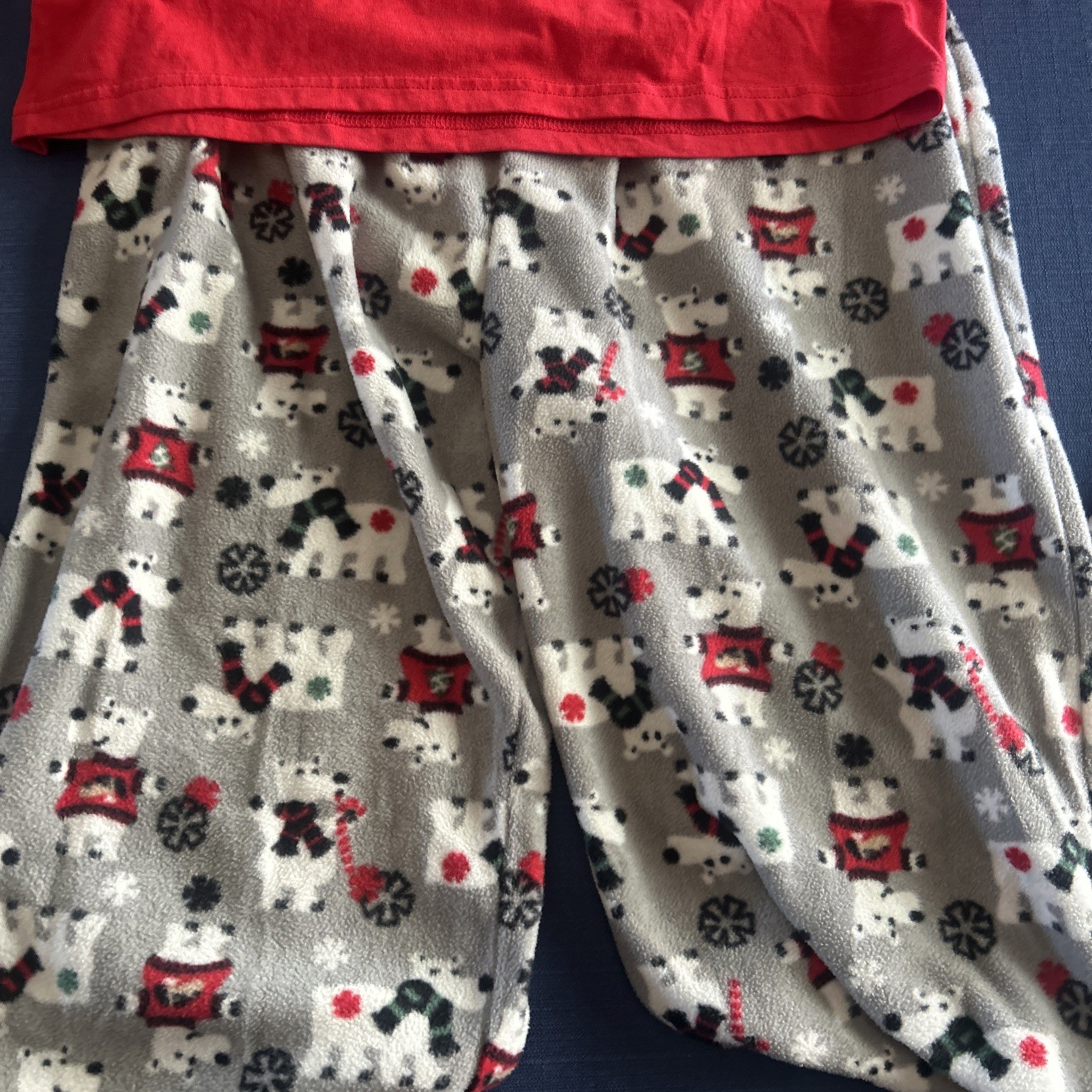 Telluride Clothing Company Women’s Christmas Pajamas Small Red & Gray Polar Bear image 7