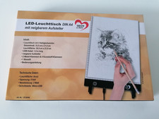 LED Leuchttisch DIN A4 "Ideen mit Herz" mit neigbarem Aufsteller inkl. USB Kabel