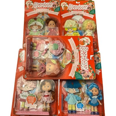 Strawberry Shortcake Vintage Doll Lot Of 5! 1991 Vivid Colors Amazing Condition!