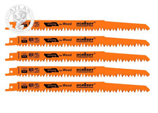 5-Pack 9-Inch Wood Pruning Reciprocating Saw Blades, 5TPI HCS Carbon Steel Sawza