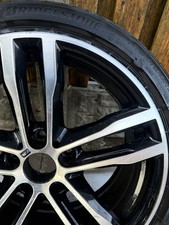 704M 19" GENUINE BMW 3 4 SERIES FRONT ALLOY WHEEL GREY DIAMOND CUT 36117856710