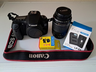 Canon EOS 60D 18MP SLR Zoom 55-200 LP-E6, Schultergurt