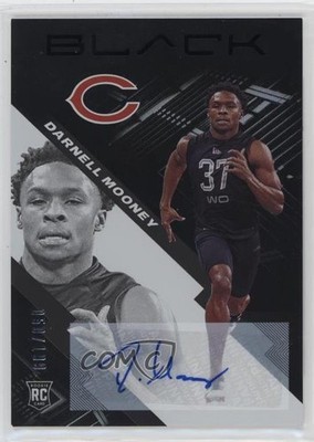 2020 Panini Black Rookies Auto 50/199 Darnell Mooney #190 Rookie Auto RC e0v